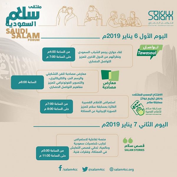 إطلاق مشروع سعودي دولي لنشر ثقافة التعايش والتواصل الحضاري .. الأحد المقبل في مقر 