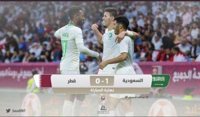 الأخضر السعودي يهزم العنابي القطري بهدف نظيف ويتأهل لنهائي كأس الخليج
