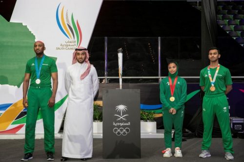 الرياض تحتفي بشعلة دورة الألعاب السعودية 2022