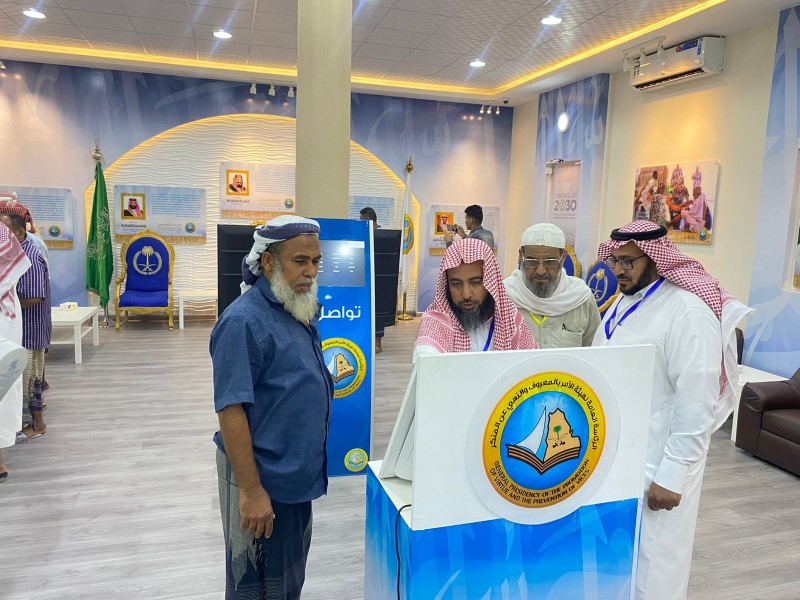 *اللجنة الفرعية المشرفة على مشاركة هيئة الأمر بالمعروف في أعمال الحج بمنفذ الوديعة الحدودي تباشر أعمالها